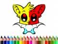 ゲームかわいいコウモリの塗り絵オンライン