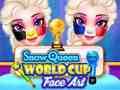ゲーム雪の女王ワールドカップ顔アートオンライン