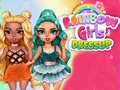 ゲーム虹の女の子ドレスアップチャレンジオンライン