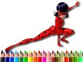ゲーム学校へ戻る：テントウムシの塗り絵オンライン