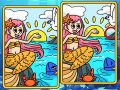 ゲーム人魚の違いを探すオンライン