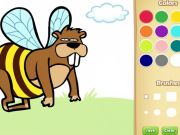ゲーム子供向けの面白い動物の着色帳オンライン