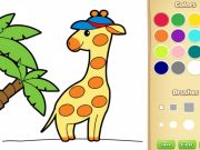 ゲーム子供向けの簡単な動物の着色の本オンライン