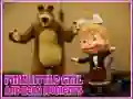 ゲームピンクの小さな女の子とクマの瞬間オンライン