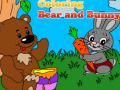 ゲームクマとウサギの塗り絵オンライン
