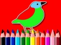 ゲーム学校へ戻る：鳥の塗り絵オンライン