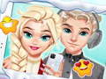 ゲームカップル #セルフィー 冬のアウトフィットオンライン
