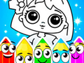 ゲーム人形の塗り絵オンライン