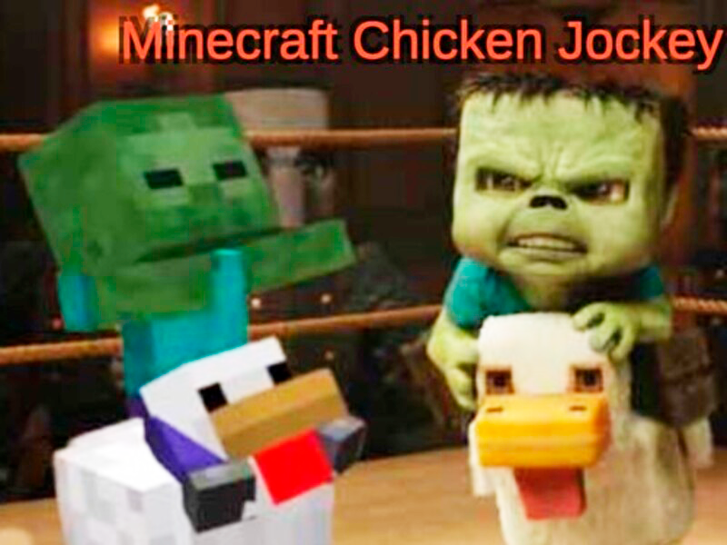 ゲームミネクラフトチキンジョッキーオンライン