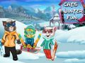 ゲーム猫の冬の楽しみオンライン