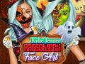 ゲームカイリー・ジェンナーのハロウィンフェイスアートオンライン