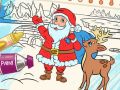 ゲームクリスマスを色塗りしてオンライン