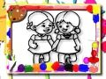 ゲーム子供の塗り絵タイムオンライン