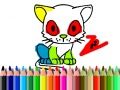 ゲーム学校に戻る：猫の塗り絵オンライン