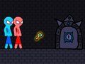 ゲーム赤と青のスティックマンロープオンライン