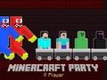 ゲームマイナークラフトパーティー4人用オンライン