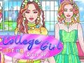 ゲーム大学生の女の子の塗り絵とドレスアップオンライン