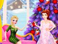 ゲーム女の子のクリスマスパーティー準備オンライン
