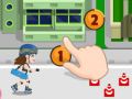 ゲームスケートをする女の子: フラワーパワーオンライン