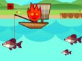 ゲーム火の少年と水の少女が釣りに行くオンライン