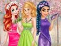 ゲーム春のプリンセスガウンの色オンライン