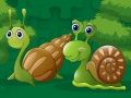 ゲームかわいいカタツムリのジグソーパズルオンライン