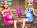 ゲームかわいいママのお腹のサウナオンライン