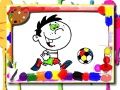 ゲームサッカー塗り絵タイムオンライン