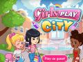 ゲーム女の子たちが街で遊ぶオンライン