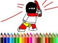 ゲーム学校に戻る：ヒーロー塗り絵ブックオンライン
