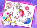 ゲーム素晴らしいかわいいユニコーン塗り絵オンライン
