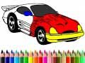 ゲーム学校へ戻ろう: マッスルカーの塗り絵オンライン