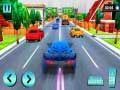 ゲーム高速道路の交通での車のレースオンライン