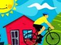 ゲーム自転車ドライバーのパズルオンライン