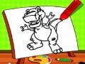 ゲーム子供のための簡単な恐竜塗り絵オンライン