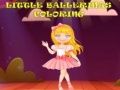 ゲームリトルバレリーナの塗り絵オンライン