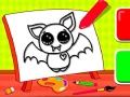 ゲーム簡単な子供の塗り絵：コウモリオンライン