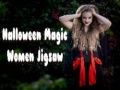 ゲームハロウィン魔法の女性ジグソーオンライン