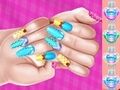 ゲームエルサプリンセステーマのネイルアートDIYオンライン