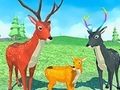 ゲームシカシミュレーター：動物の家族オンライン