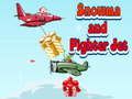 ゲーム雪だるまと戦闘機オンライン