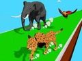 ゲーム動物変身レース3Dオンライン