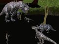 ゲーム真夜中のマルチプレイヤー恐竜ハントオンライン