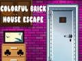 ゲームカラフルなレンガの家からの脱出オンライン