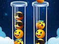ゲーム絵文字の色を並べ替えるパズルオンライン