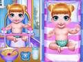 ゲームプリンセスの新生児双子の赤ちゃんケアオンライン
