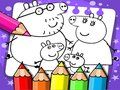 ゲームペッパピッグの塗り絵オンライン