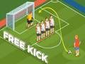 ゲームサッカーのフリーキックオンライン