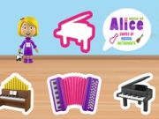 ゲームアリスの楽器の形の世界オンライン