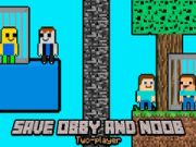 ゲームObbyとNoobを救え 2人用オンライン